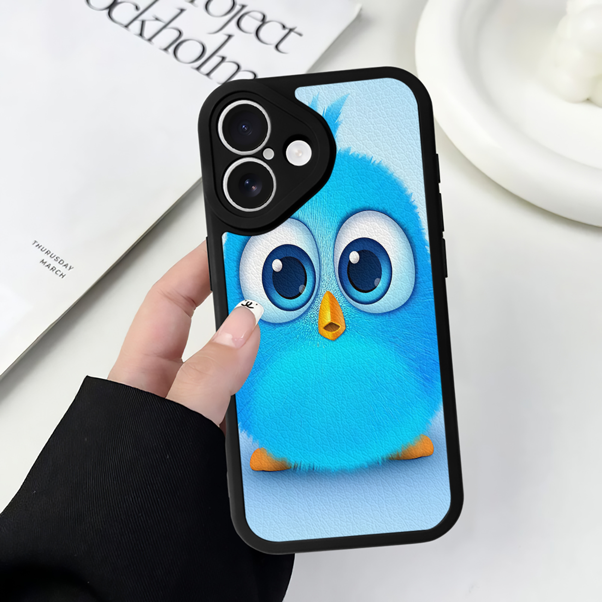 （画像用） Angry Birds アングリーバード 【iPhone 16シリーズ対応】シリコンスマホケース（レザー調） 材質：シリコン